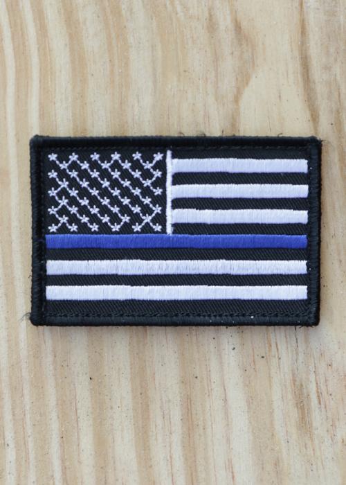 Thin Blue Line - Black and White Patch