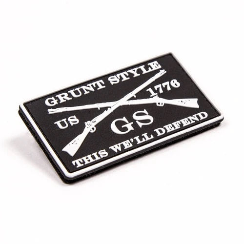 White Grunt Style PVC Patch