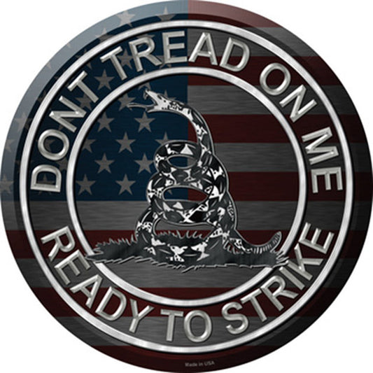Don't Tread On Me Novelty Circle Sticker Decal